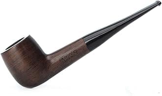 Ebony Tobacco Pipe Straight Stems with 10 Pipe Accessories AC0007