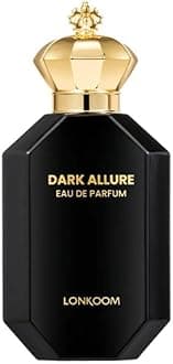 Dark Allure Perfume for Men, 3.4 Fl Oz/100ml Eau de Parfum Spray Long-Lasting Fragrance, Leather Notes of Cinnamon, Leather, Tobacco, Rum, Vanilla