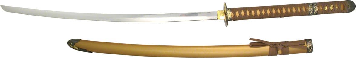 Katana Sword with Hidden Tanto Knife