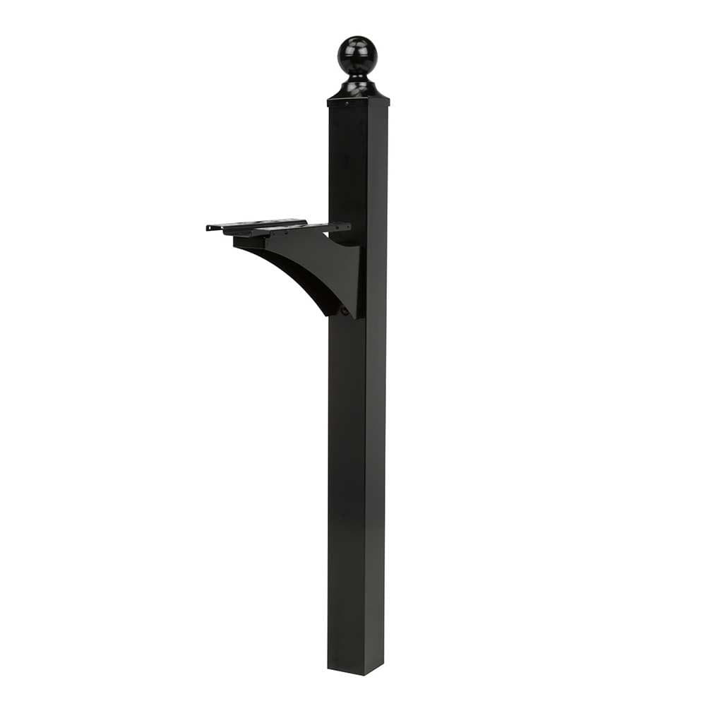 Landover Aluminum Black, Mailbox Post, LP000B00