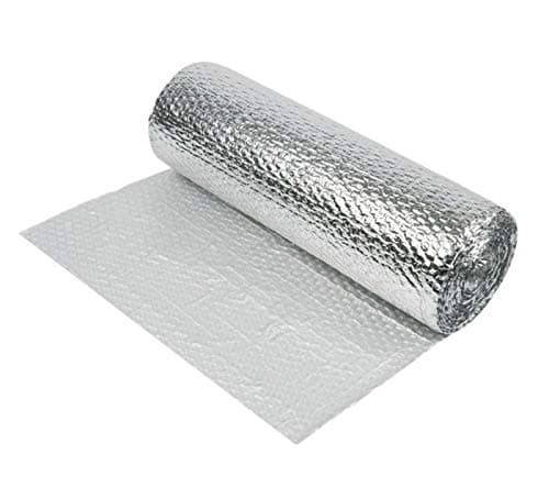 Yuzet 1.2m x 20m Silver Multi-Purpose Double Aluminium Bubble Insulation Foil. Loft, Wall, Home, Caravan, Attic, Garage, Roofs