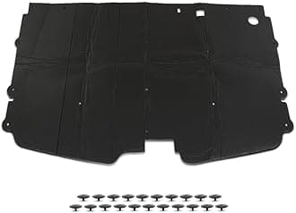 LQI Hood Insulation Pad with Clips Compatible with Chevy GMC Truck C1500 C2500 C3500 Suburban 1988 1989 1990 1991 1992 1993 1994 1995 1996 1997 1998 Black 1/2" Heat Blanket