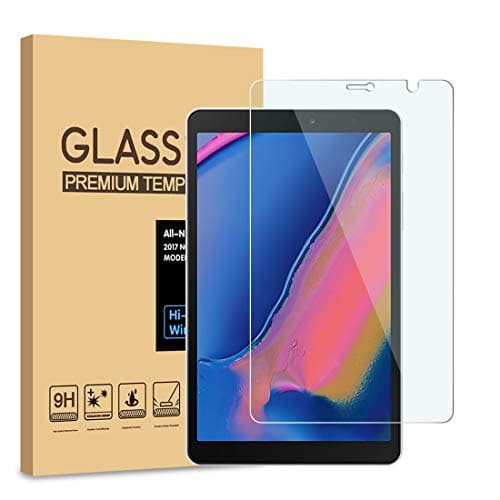 [2 Pack] Samsung Galaxy Tab A & S Pen 8.0" (2019) SM-P200 (Wi-Fi);SM-P205 (LTE) Screen Protector, KATIAN [Anti-Scratch] [No-Bubble] 9H Glass Film for Samsung Galaxy Tab A & S Pen 8.0" (2019)