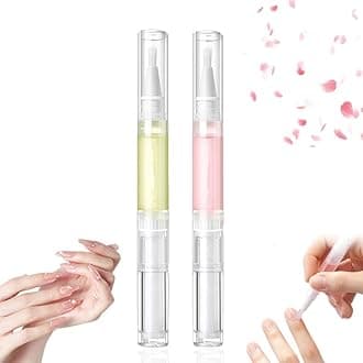 Moonboat Radiant Nail Growth Oil, 2024 New Nail Growth Oil, Cosmetics Nail Growth Oil Pen, Cuticle Oil for Nails, Nail Strengthener for Moisturize Strengthen Brighten Nails Care(Rose+Lemon)