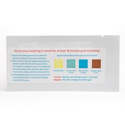 Devon Medical One Step Alcohol Saliva Test Strip-5 Pack