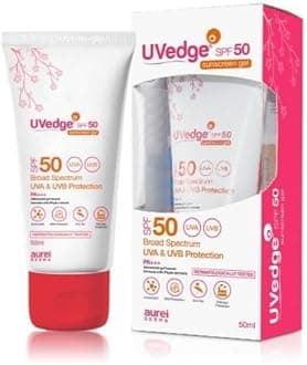 - Uv-edge Spf 50 Sunscreen Gel For All Skins, 50Ml
