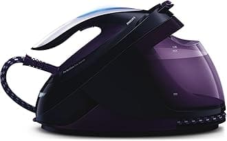 – PerfectCare Elite Steam Generator - 2400W, 500g Steam Boost, 7.5 Bar Steam Pressure, OptimalTEMP Technology, 1.8L Tank, Black/Purple (GC9650/80)