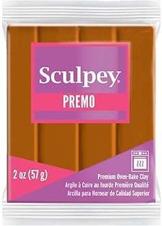 Sculpey Premo Polymer Clay (2 Ounces-Raw Sienna)