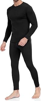 WEERTI Thermal Underwear for Men Long Johns with Fleece Lined Base Layer Men Cold Weather Top Bottom