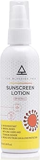 AOZA The Blessing Tree Sunscreen Lotion SPF 50 PA+++ with Zinc Oxide and Titanium Dioxide. Water Resistant, No Parabens-100 ml