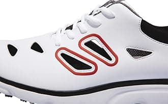 PGM Golf Shoes Sneakers -XZ237 -, White&red&black, 6 UK