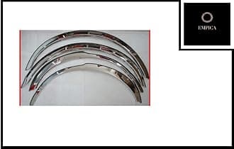 Empica Stainless Steel Wheel Arch Garnish Chrome Fender Lining Trim Moulding Strip Compatible with Maruti Suzuki Alto K10 (Set of 4,Silver)