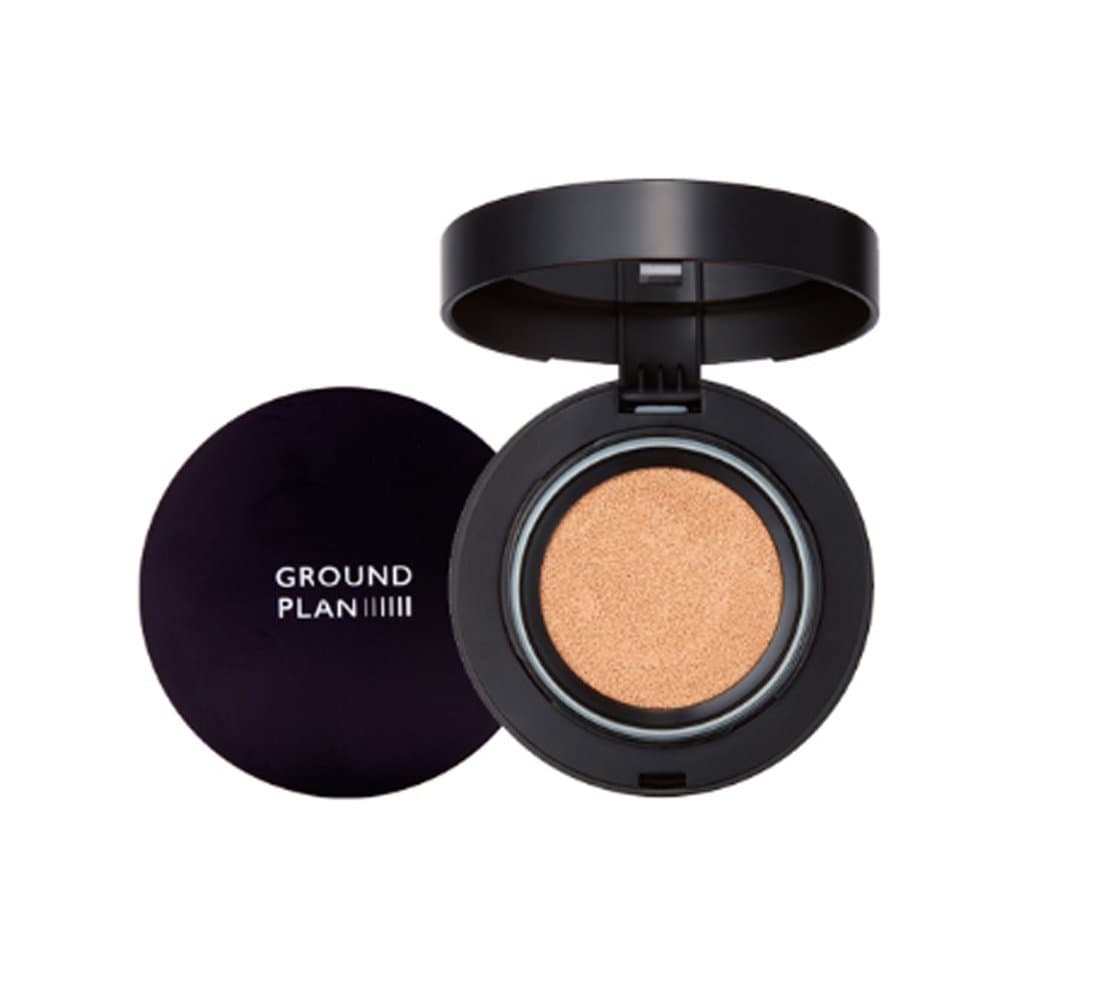 [Ground Plan] Ground Plan's Secret Mist CC Cushion Foundation with Witch Hazel Etract without Purified Water with Strong Coverage and Durability with Moisturizing 15g (23 Natural Beige)