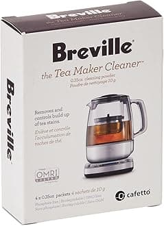 BTM100 Revive Organic Tea Cleaner for Breville BTM800XL Tea Maker, [White]