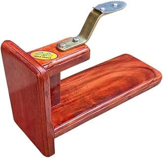 Table Top Polished Wooden Coconut Scraper Grater Movable Chirava (Mahogany Wood)