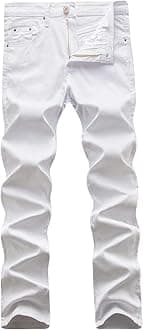 WULFUL Men's Slim Fit Skinny Stretch Comfy Jeans Denim Pants