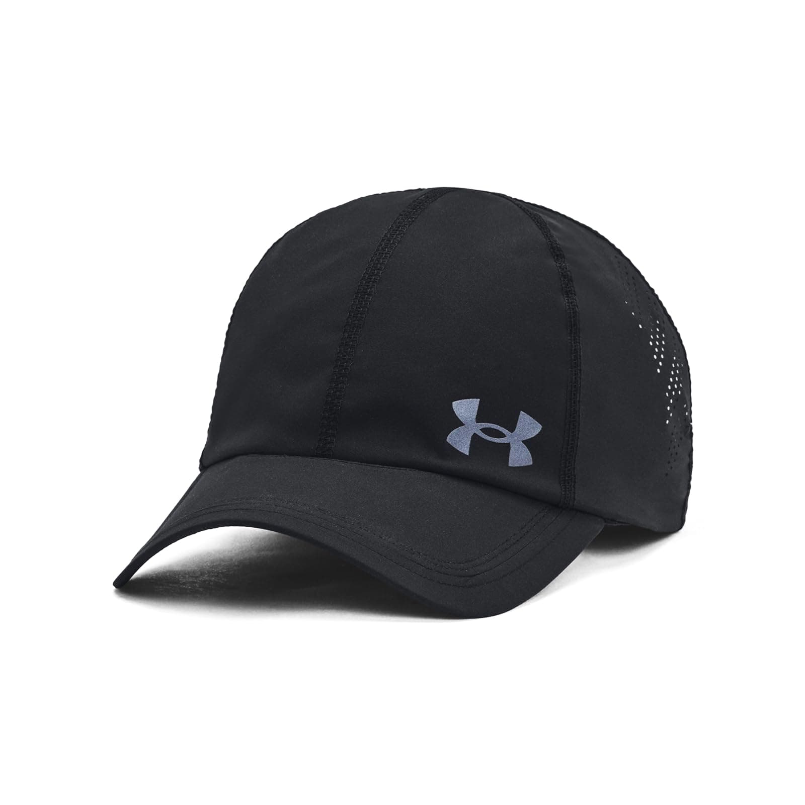 Men's Iso-Chill Launch Run Adjustable Hat, (001) Black/Black/Reflective, One Size Fits Most