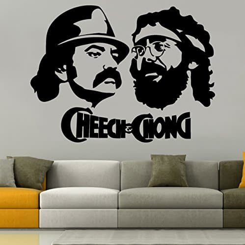 Cheech & Chong Wall Sticker, Vinyl, black, Small