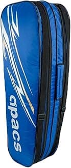 Apacs Badminton Kitbag | Two Compartments | Soft Padded Shoulder Straps | Durable Polyester Badminton Kitbag (Blue)