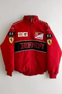 - Red F1 Speed Printed Jacket | Motorsport & Streetwear Fusion
