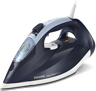 Versuni PHILIPS Azur DST7030/20 Steam Iron, 2800W, SteamGlide Plus Base, 50 g/min Continuous Steam, 250 g, Shock Steam