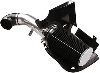 4" Cold Air Intake System + Heat Shield For 99-06 GMC/Chevy V8 4.8L/5.3L/6.0L / Silverado 1500/2500/3500 (Black)