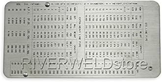 RIVERWELD Pipe Pit Welding Gauge Gage Test Ulnar Welder Inspection Range is 0 to 1/2” in 1/64” & .010 Increments Inch