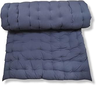 Soft Cotton Grey Color Quilt | Mattress` Foldable Light Weight Filled Single Firm Cotton Quilt Mattress| Gadda (Solid Coloured, 1 Sleeping Capacity, 3 x 6 ft or 72 x 36 Inches) (Grey)