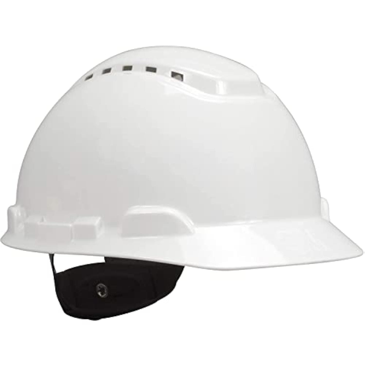 Hard Hat, White, Lightweight, Vented, UV Indicator, Adjustable 4-Point Ratchet, H-701V-UV