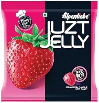 Truecart Alpenliebe Juzt Jelly, Strawberry Flavour 148Gm