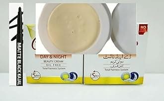 Original Day Night Beauty Cream |Black Kajal | Skin WHitening Cream | Anti-Aging ultimate Beauty cream remove pimples, dark spot, dark circles, freckle & wrinkle | 45gm