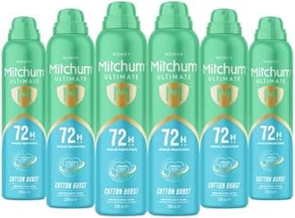Mitchum Women Ultimate 72H Aerosol Cotton Burst, Pack of 6