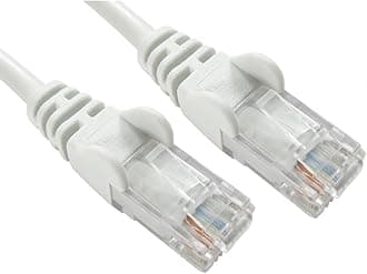 World of Data - 0.25m WHITE Network Cable - CAT5e - RJ45 - Ethernet - Patch - LAN - Router - Modem - 10/100
