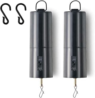 Wind Spinner Disco Ball Motor, Rotating Mobile Whirligigs Kinetic Outdoor with Battery, Mirror Ceiling Hanging for Yard Chime Wind Socks(2PCS)