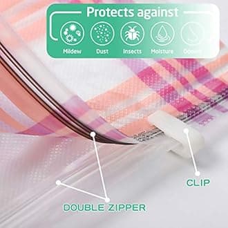 Storage Master Vacuum Storage Bags, 8-pack Jumbo Size Space Saver Bags 80% More Storage Space with Hand Pump (6 Large)