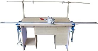 INTSUPERMAI High Speed Delay Function Fabric End Cutter High-speed Fabric End Cutter Machine Fabric Cutter Cloth Cutter with 86.6 inch Rack and Digital Counter 220V