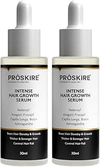 Proskire Intense Hair Growth Serum with Redensyl, Procapil, Anagain, Biotin &...