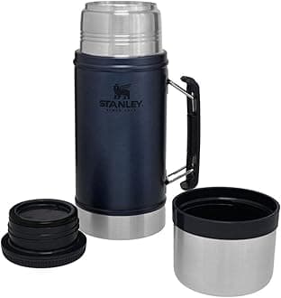 Stanley Classic Legendary Food Jar 0.94L / 1QT Nightfall – BPA FREE Stainless Steel Food Thermos | Hot for 20 Hours | Leakproof Lid Doubles as Cup | Dishwasher Safe
