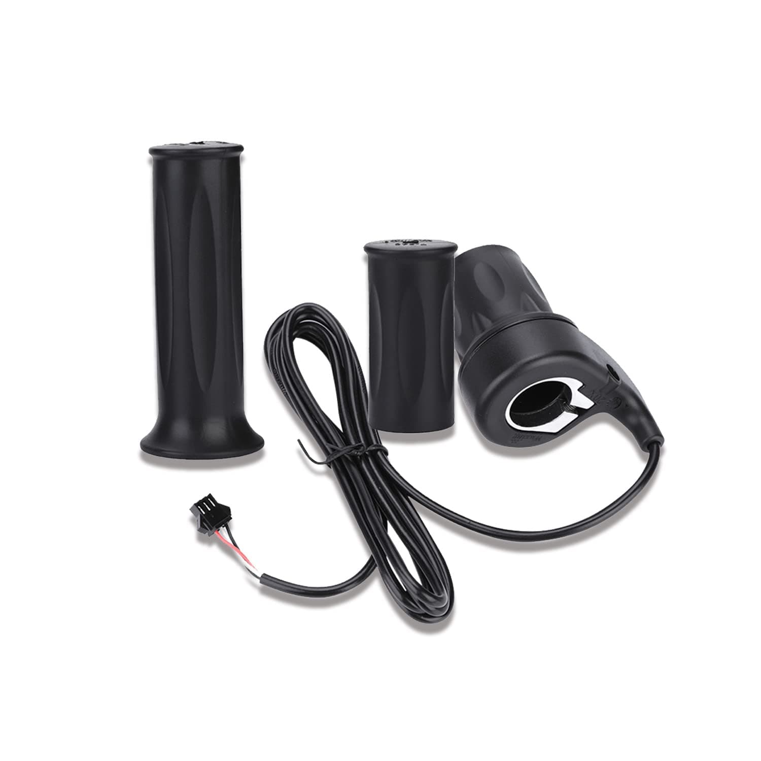 Keenso Universal Throttle Grip, 1 Pair Universal Throttle Grip (Left & Right) Electric Bike Scooter Speed Throttle Handle with 1.5m Cable for 22.5mm Handlebar Bicycles and spare parts