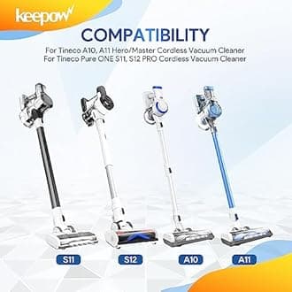 KEEPOW A10 Vacuum Filter Replacement Compatible with Tineco A10 A11 Hero A10/A11 Master PURE ONE S11 Series, S12, X Cordless Vacuum Cleaner (4 Pack Post-Filter)