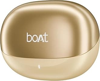 boAt Airdopes 301 TWS Earbuds w/ 75 hrs Playtime, Quad Mics with ENx, ASAP Charge, IWP Tech, Beast Mode with 50ms Low Latency, 10mm Drivers, Bluetooth v5.3 & IPX5 Resistance(Sunset Blush)