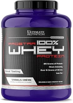 PROSTAR 100% Whey Protein Powder - Low Carb, Keto Friendly - 80 Servings, Vanilla Crème, 5.28 Pounds