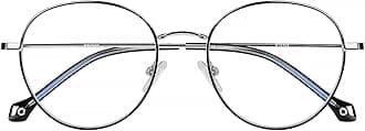 Baytion Anti Blue Light Glasses Women Men - Retro Round Computer Glasses Blue Light Filter Digital Devices with Metal Frame 100% UV Protection, No Prescription
