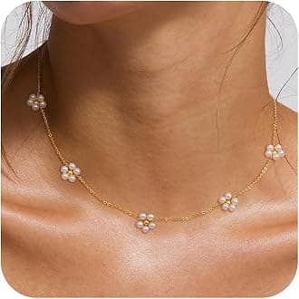 CHESKYGold Necklace for Women-14K Plated sterling silver Snake Chain Necklace Dainty Simple Chunky Herringbone Necklace Choker Necklaces Jewelry for Women