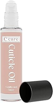 C CARE Vanilla & Sugar Roll-On Cuticle Oil | Natural Revitalizing Hydrating Nail Oil | Repaires Cuticles Overnight | For Damaged Skin And Thin Nails | Paraben Cruelty Free Formula | 10ml