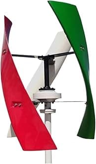 Wind Turbine Generator Kit, 10KW Vertical Wind Turbine nerator for Home 10000W 12V 24V 48V Low Noise Free Energry Windmill for Hybrid Solar Wind System(RAG,24V_10KW)