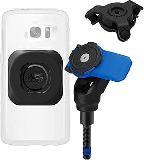 Handlebar Clamp Bolt Motorcycle Phone Mount Kit with Vibration Dampener and MAG Universal Adaptor