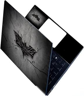 Full Laptop Skin Stickers HD Quality Sticker for Laptops Upto 15.6" (Dustproof|Waterproof|Scratchproof|Reusable) - Batman BK FL Ron