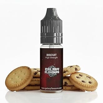 Biscuit Food Flavouring Drops 10ml - Premium Bakery Extract for Professional Baking & Luxury Biscuit Beverages - High Strength Food Grade Concentrate by GALAXY FOOD FLAVOURS