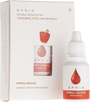 S P R I G Natural Extracts For Colouring Food And Beverage | Paprika Extract | Orange-Red Colour | 15ml